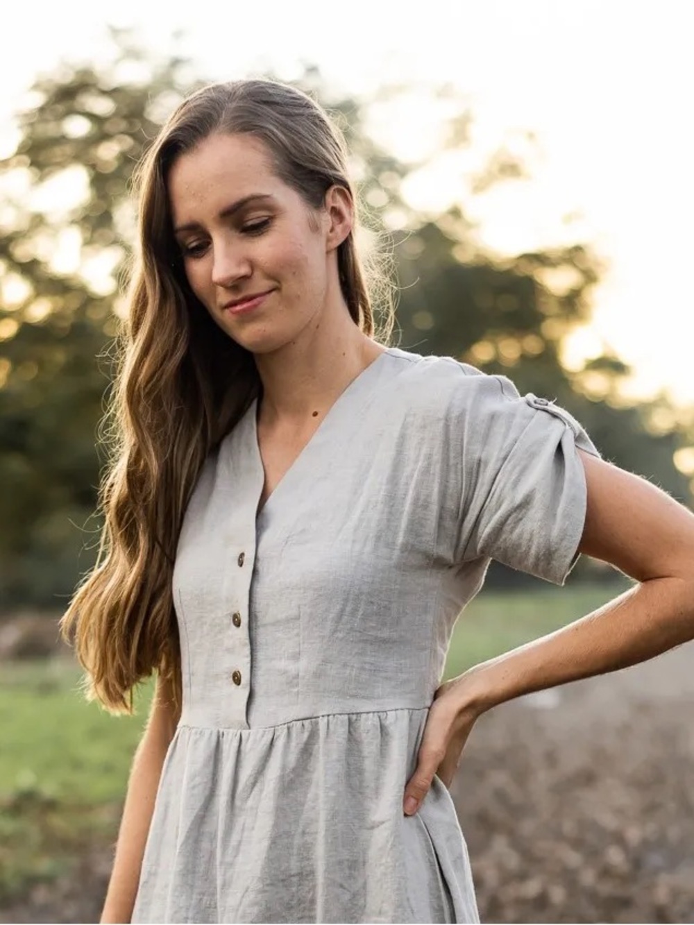 HEMINGWAY LINEN by noa noa | linen mini dress | size large